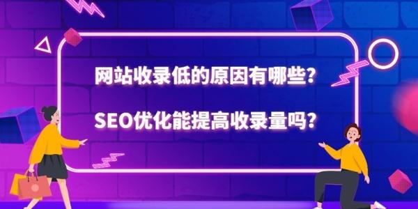 网站收录低的原因有哪些?SEO优化能提高收录量吗?