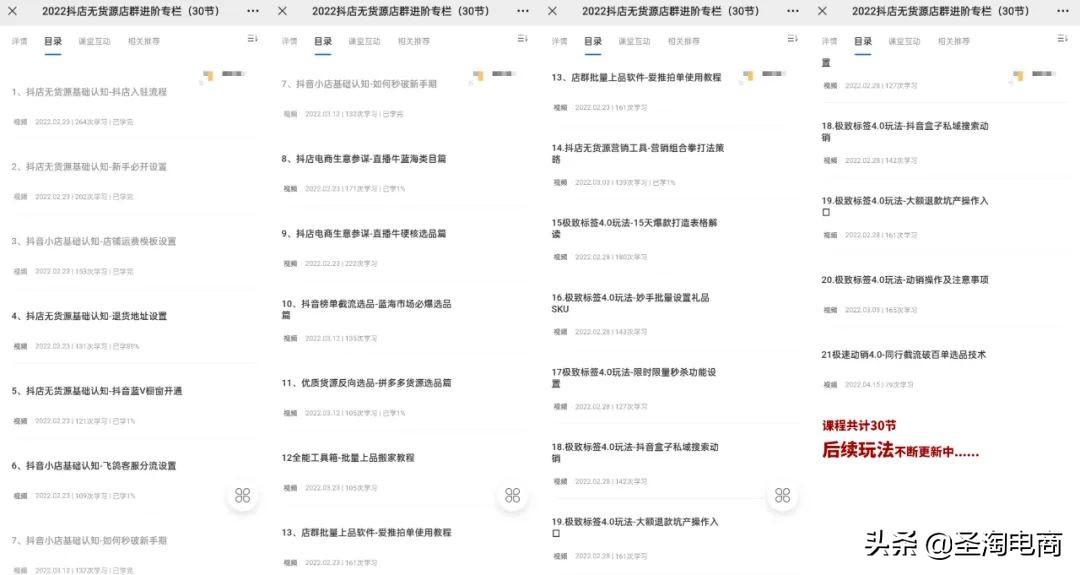 抖音小店全店动销（抖音小店无货源运营全攻略）