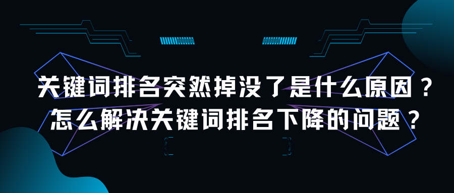 seo关键词排名下降怎么办（网站关键词没有排名多久恢复）