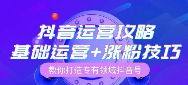 快速提升抖音粉丝的有效方法（解决抖音粉丝不够的烦恼）