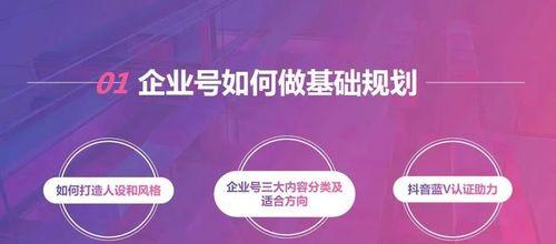 如何在抖音上成功推广企业号（让你在抖音上大放异彩）
