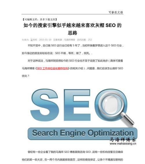 初学SEO基本步骤与优化思路（从零开始，让你快速掌握SEO优化技巧）