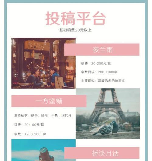 适合新手投稿的公众号推荐（让你轻松进入微信公众号投稿的殿堂）