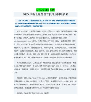 如何进行完整的网站诊断（掌握网站诊断方法，优化网站运营）