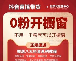 抖音橱窗开通，小白也能轻松赚钱（零门槛，轻松开启，让你的购物车变身成赚钱宝库）