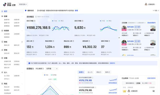 解析抖音电商罗盘的功能与应用（掌握抖音电商营销利器）