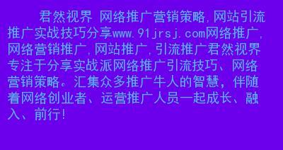 搜索引擎优化（从选择到网站优化）