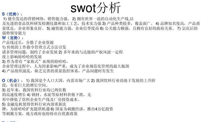 网站SWOT分析（SEO必备技能）