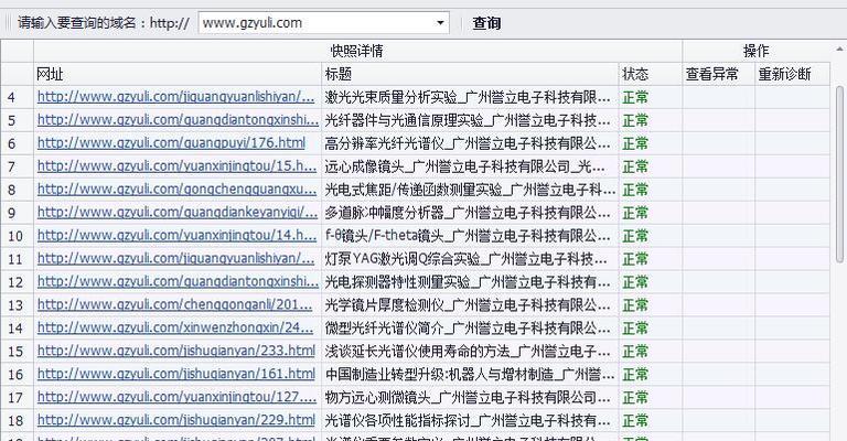 搜索引擎对网站快照的重要性，以及快照对于网站排名的影响（搜索引擎对网站快照的重要性）