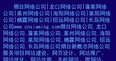 新域名网站如何进行优化（提高新域名网站在搜索引擎排名中的竞争力）