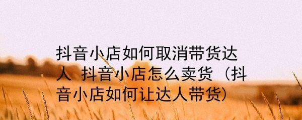 如何在抖音小店中上链接（抖音小店链接上手指南）