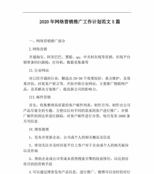 如何制定有效的网站推广计划？有哪些常见的推广方式？
