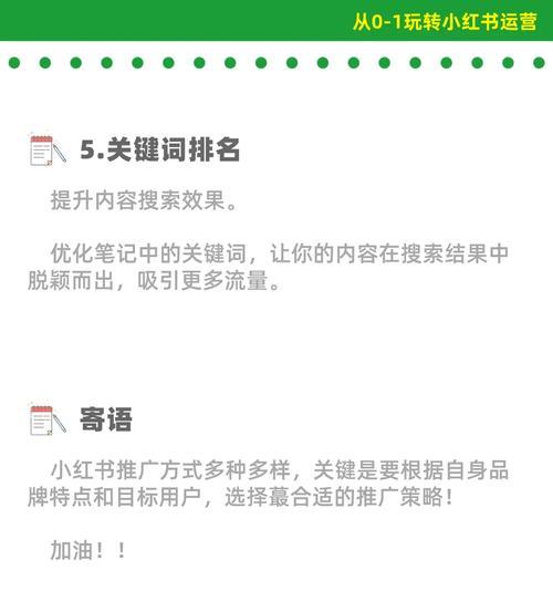小红书怎么推关键词？有效推广关键词的策略是什么？