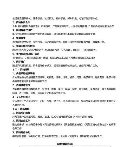 网站推广岗位如何考核？考核标准和方法是什么？
