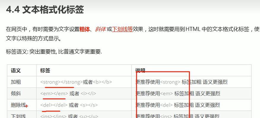 HTML文本格式标签有哪些？如何正确使用它们？