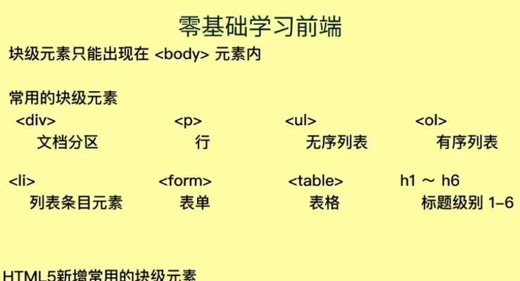 HTML代码由哪些基本元素组成？如何理解它们的作用？
