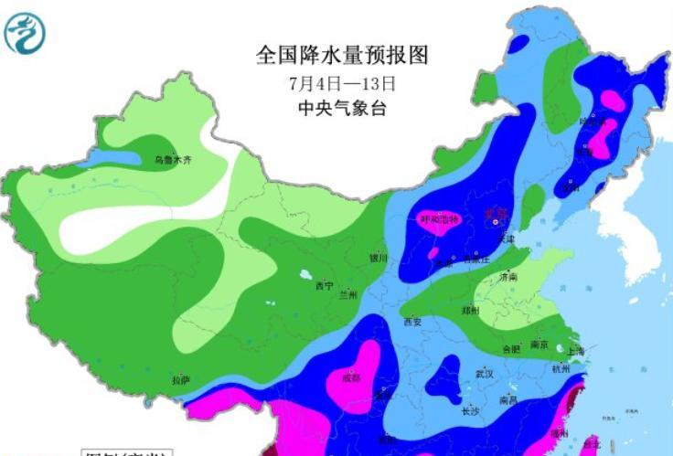 本轮降雨确定完成，高温天气全面到来，今天夜间~7月6日天气预报