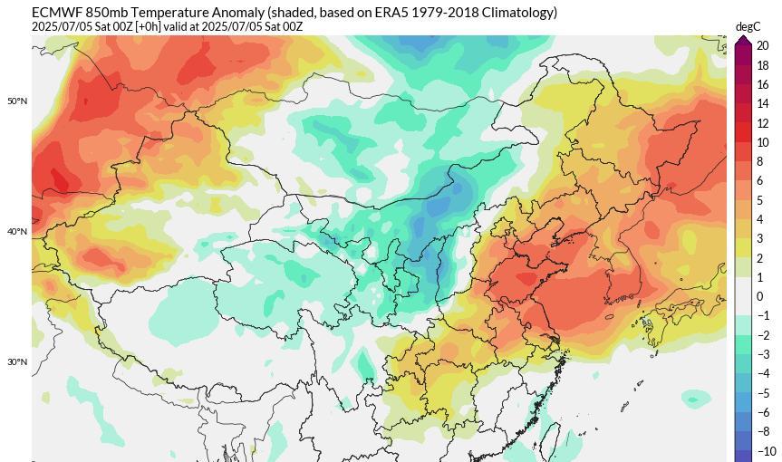 大范围牛舔型高温突降北方,多地破纪录气候乱套？分析:暂副高异常