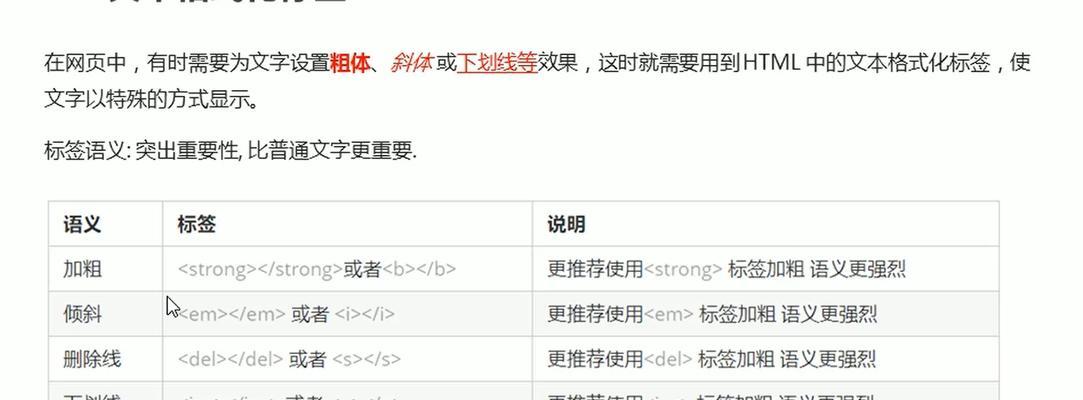 哪些html标记用于格式化？如何正确使用它们来优化网页布局？