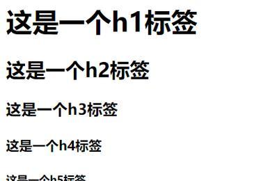 HTML标题标签有哪些？它们的使用规则是什么？