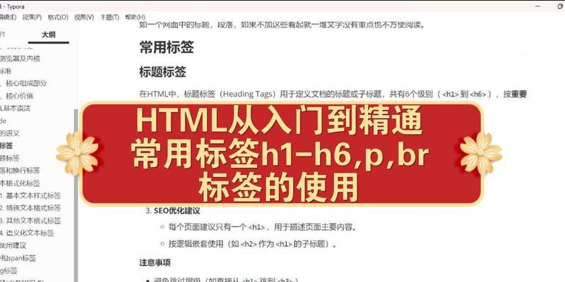HTML标题标签有哪些？它们各自的作用是什么？