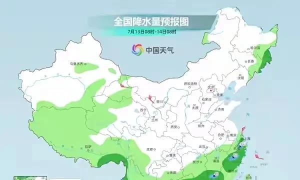 7月11-14号全国天气，新一轮降雨中心已定，大雨暴雨分布如下