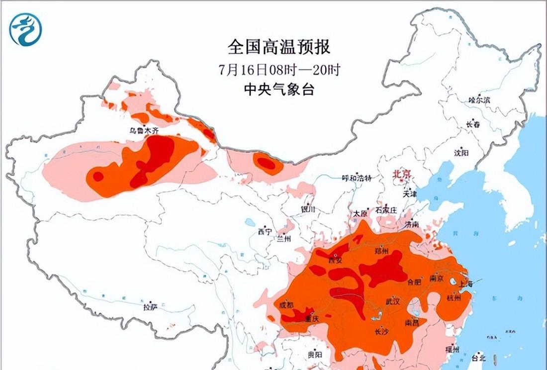 本轮降雨形势发生转变，高温范围减弱北方降雨增多，具体分布如下