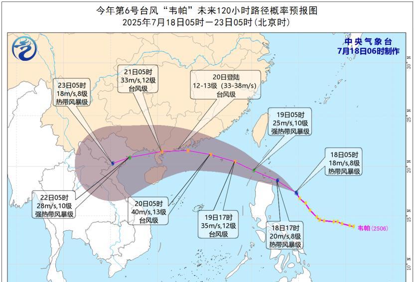 新一轮降雨已确定完成，具体分布如下，6号台风已酝酿完成