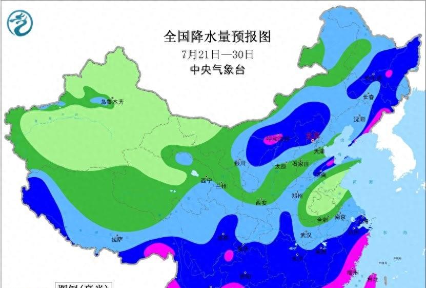 陕西省！今天7月21号，新一轮降雨中心已定，大雨暴雨分布如下！