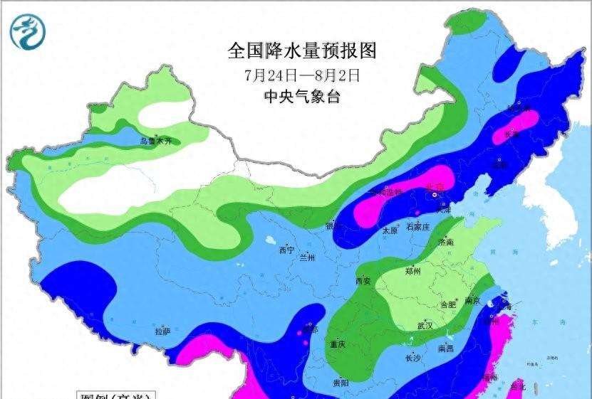 河北省！明天7月25号，新一轮降雨中心已定，暴雨大暴雨分布如下