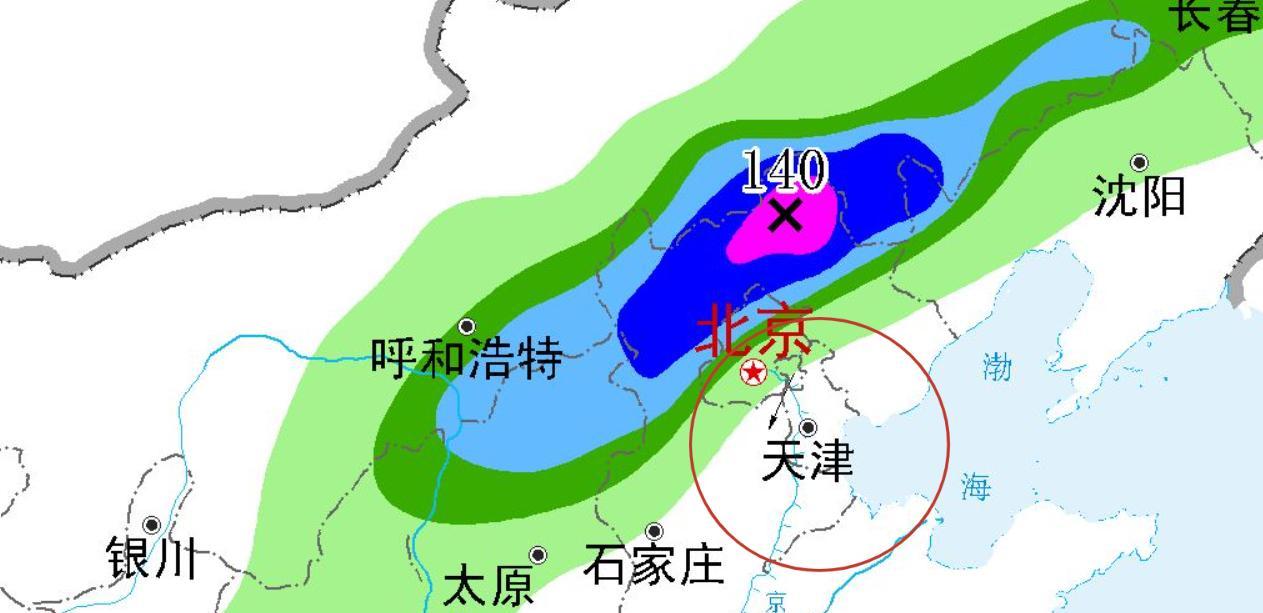 天津市！今天7月25号，新一轮降雨中心已定，阵雨中雨分布如下！