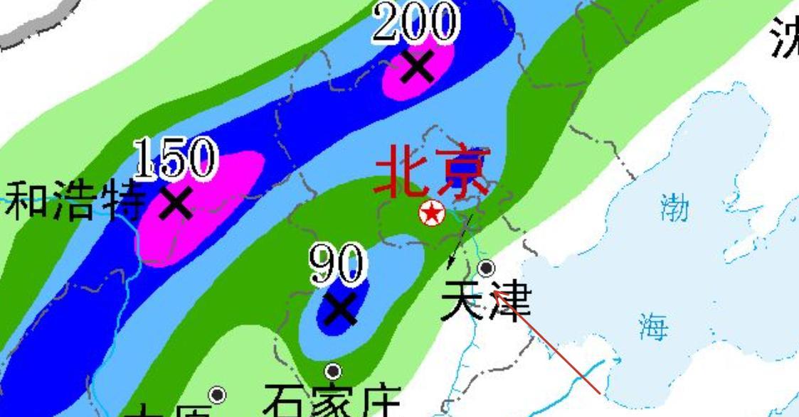 天津市！今天7月25号，新一轮降雨中心已定，阵雨中雨分布如下！