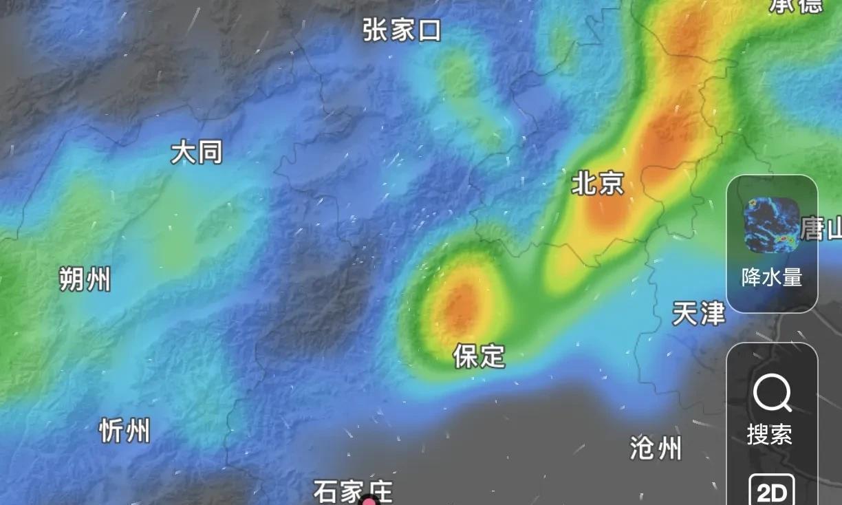 河北！大范围降雨来到！中雨、大雨、暴雨！具体分布在如下！