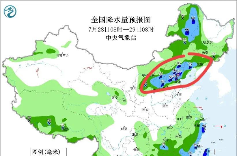 新一轮台风雨范围已定！今天夜间至7月30日天气，暴雨分布如下