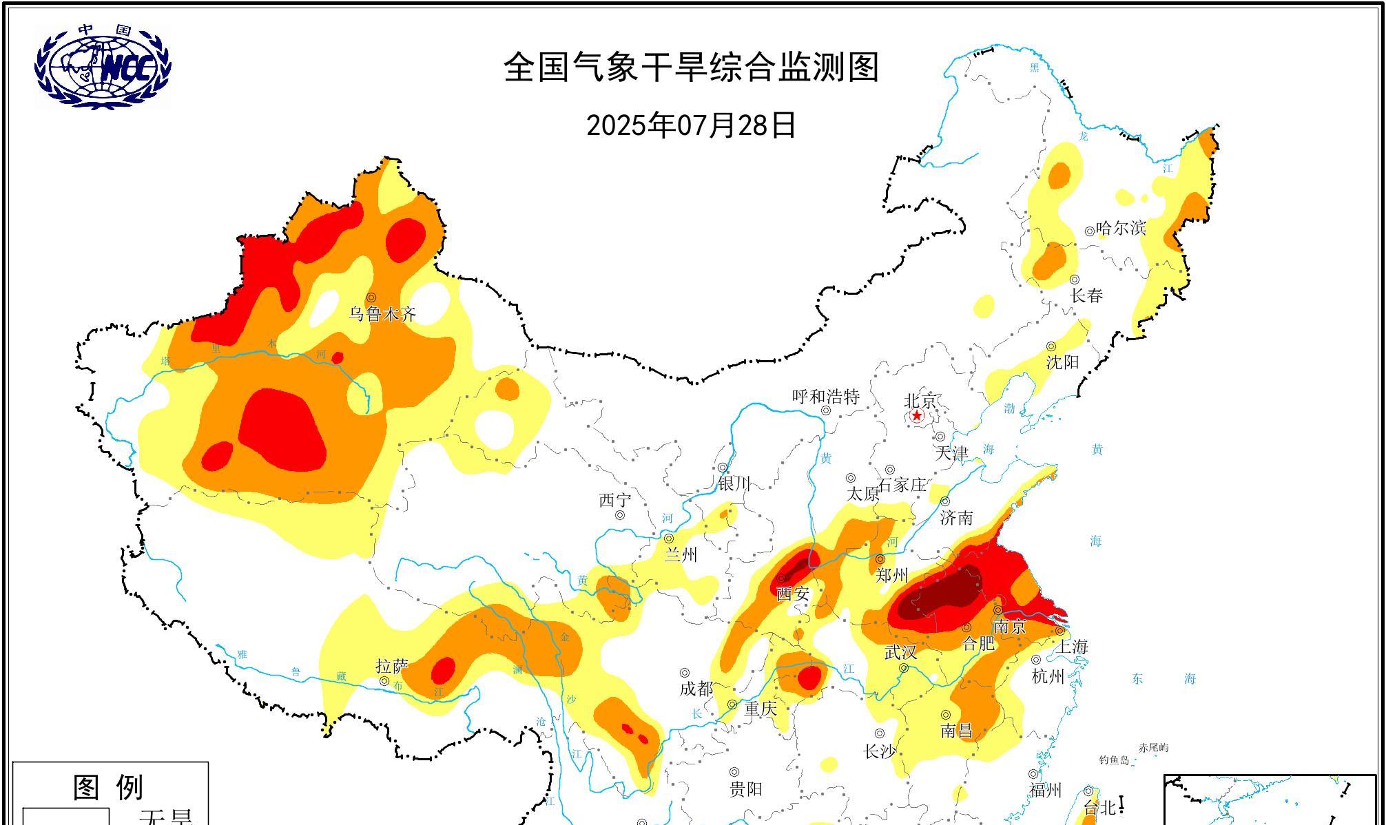 安徽省！明天7月29号，新一轮降雨中心已定，大雨暴雨分布如下！