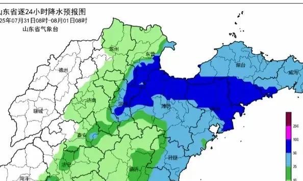 山东！未来三天中到大雨局部暴雨，雷电来袭！具体中心位置已定！