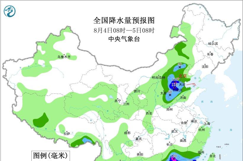 新一轮强降雨范围已定！今天夜间至8月4日天气，大雨暴雨分布如下