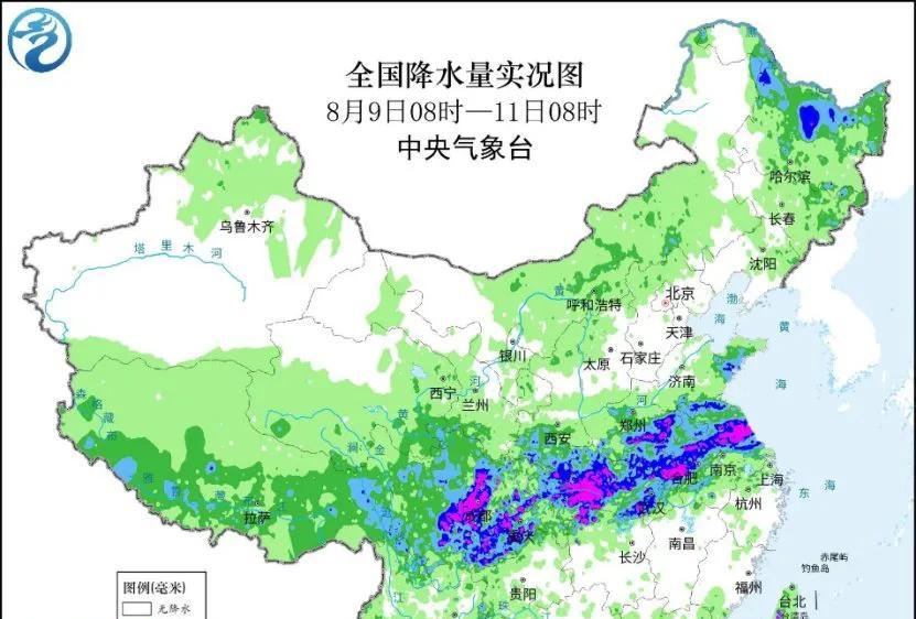 新一轮强降雨中心已定！今天夜间至8月12日天气，暴雨分布如下