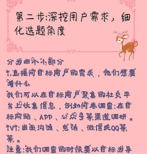如何通过用户需求挖掘实现网站优化（探究用户需求对网站优化的影响和应用）