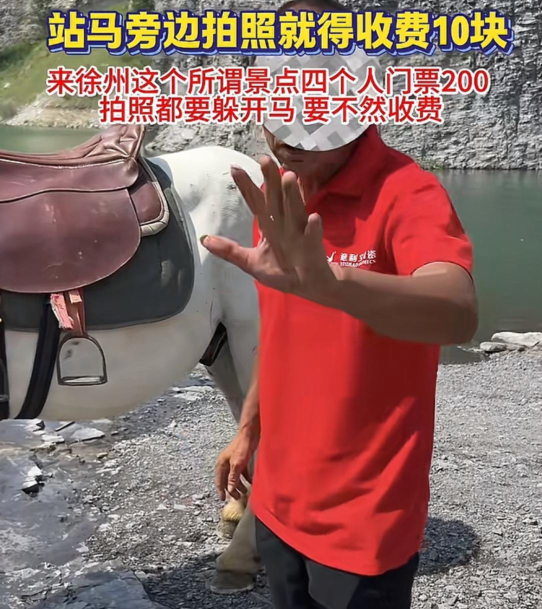 吃相难看！徐州一景区马匹入镜被要求收费站旁边也不行！景区回应