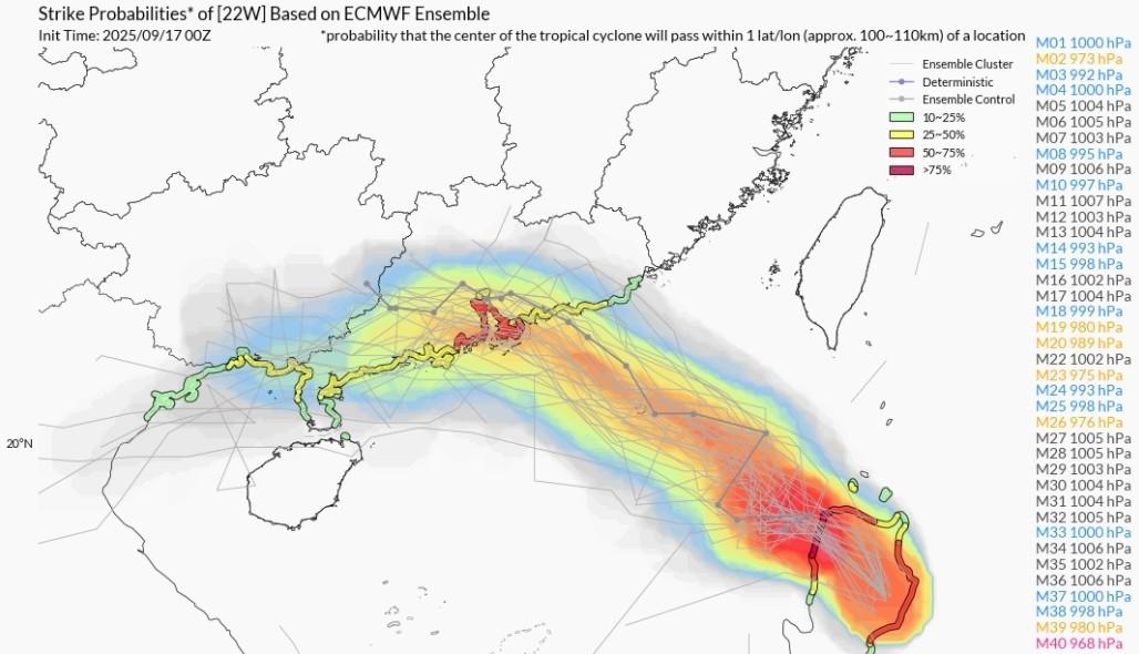 17号台风米娜锁定我国，18号桦加沙或19日生成，还要登陆？